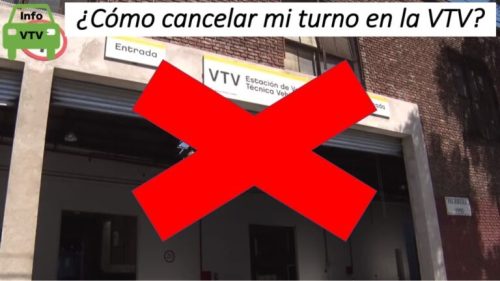 Cancelar turno VTV en provincia de Buenos Aires
